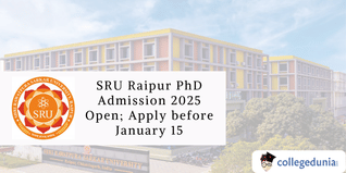 SRU Raipur PhD Admission 2025 Open; Apply before January 15